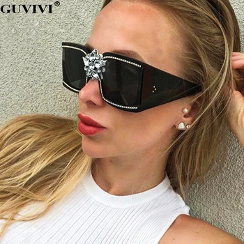 Dreptunghi Diamond ochelari de Soare Femei 2020 Stras Epocă ochelari de Soare Piața Retro Bărbați ochelari de Soare UV400 Ochelari Ochelari de vedere