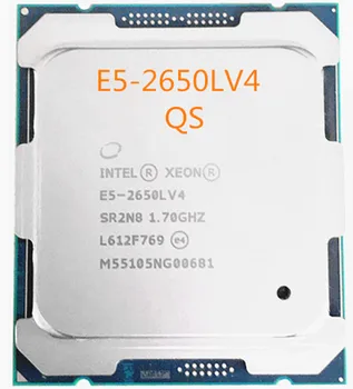E5-2650LV4 Original Intel Xeon QS Versiune E5 2650LV4 1.70 GHZ 14-Core 35MB SmartCache E5-2650L V4 FCLGA2011-3 transport gratuit