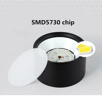 Estompat LED Tavan corp de Iluminat SMD5730 5W7W12W18W 22w 24w AC85-265V Lampa Iluminat Interior Locului