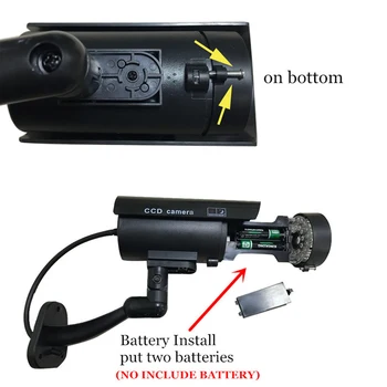 Falsa Dummy Simulare Camera Glont rezistent la apa Piscină Interioară Securitate CCTV Camera de Supraveghere LED Roșu Intermitent
