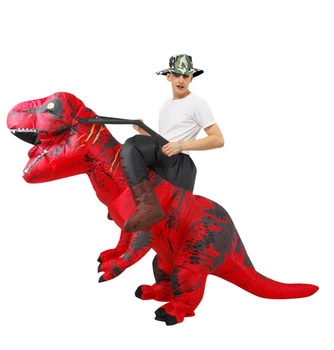 Fantezie Mascota Dinozaur Gonflabil Costum Adult, Barbat, Femeie Plimbare pe Dino Costume de Halloween Cosplay Dress Crăciun Costum T-rex