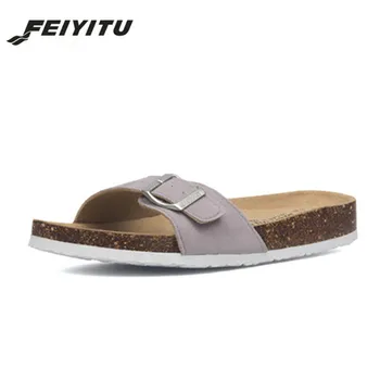 FeiYiTu 2019 Noua Moda de Vara Plută Papuci de casa Sandale pentru Femei Casual Plaja de Culoare Amestecat Flip Flops Diapozitive Pantofi Plat Cu mare 35-45