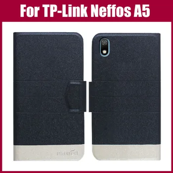 Fierbinte! TP-Link Neffos A5 Cazul Moda 5 Culori Flip Ultra-subțire Telefon din Piele Capac de Protecție Pentru TP-Link Neffos A5 Caz Fundas