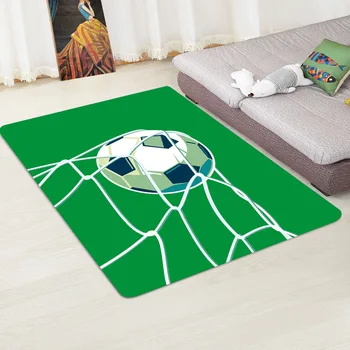 Flanel minge de fotbal covoare ceai de masă dormitor covor plin de copii camera zona covoare și covoare pentru casa living tapete