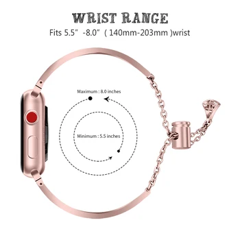 Forma coroanei Bratara Fashion pentru Apple Watch Band 6 Serii SE/5/4/3 Fete/Femei Proaspăt Curea pentru iWatch 44MM 40MM 42MM 38MM Curea