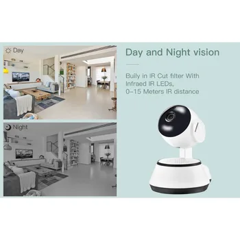 Gadinan CCTV 720P WiFi Mini Baby Monitor Camera IP Wireless PTZ, P2P de Supraveghere de Securitate Acasă Monitor Video Viziune de Noapte V380