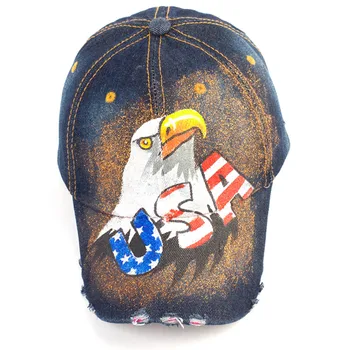 Geebro Ziua Națională Snapback pălărie de Vară de Mână-pictat în Stil American Ziua Independenței Sepci de Baseball Model de Vultur Os