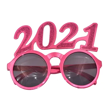 Glitztxunk 2021 ochelari de Soare Moda Amuzant Rotund Ochelari de Soare Pentru Barbat Femeie Cadou de Anul Nou Eyewares UV400 Oculos de sol masculino
