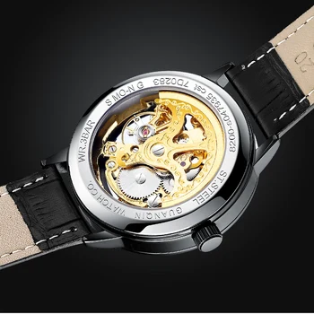 GUANQIN2020 nou ceas barbati ceas automată mecanice schelet de aur retro bărbați ceas barbati ceas brand de top de lux
