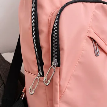 HOCODO Moda Noua Nylon Backpack Femei Culoare Solidă Colegiul Sac de Școală 2020 Înaltă Calitate de Umăr Femei Rucsac de Călătorie Packbag