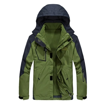 Iarna noi bărbați Femei jacheta cu Gluga Îngroșat Ține de cald jacheta Windproof Impermeabil strat de sacou 2 în 1 jacheta 5XL 6XL 7XL 8XL