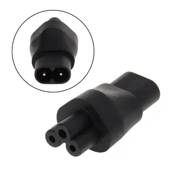 IEC 320 C5 cu 3 Pini de sex Feminin Pentru C8 2-Pin Male Plug Convertor Adaptor de Alimentare