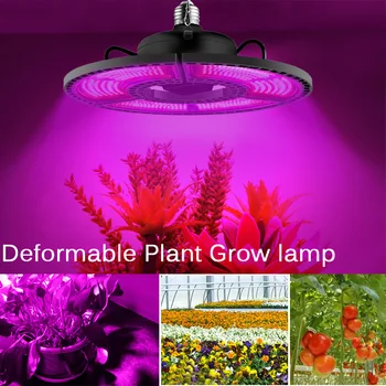 Interior E27 Led 400W Crească Panoul de Lumina Spectru Complet Fito Lampa Pentru semințe de Flori E26 Lampa Pentru Plante Cald Alb Led-uri Cresc Cort Cutie