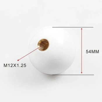 JDM GLYY cu Balonul Rotund Butonul de Schimbare pentru TOYOTA SUBARU WRX M12X1.25 Negru