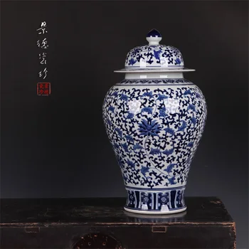 Jingdezhen ceramică vaza de portelan mână ornamente Rezervor Mediu de Aterizare retro generale living decorul camerei