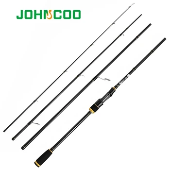 JOHNCOO Armăsar de Carbon Turnare Tijă de Pescuit de Turnare de Călătorie Rod 2.1 m 2,4 m 2,7 m 4 Secțiunea M Putere de 5-20g Acțiune Rapidă sensibile sfat