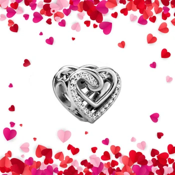 Kakany 2021 Ziua Îndrăgostiților Nou de Înaltă Calitate Argint 925 Pandantiv Inima se Potrivește Original Diy Brățară Bijuterii