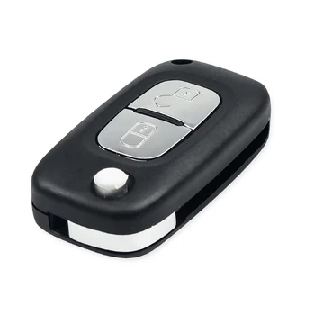 KEYYOU Modificat Flip pliere 2 Buton de telecomanda Cheie Auto Capac Pentru PEUGEOT 406 407 408 308 307 107 207 Fob Caz CE0523