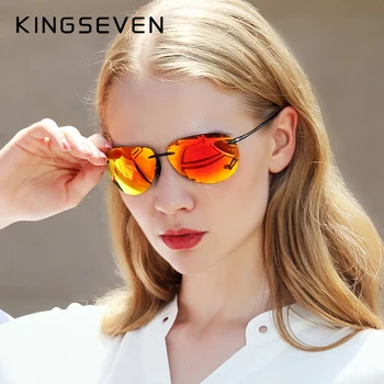 KINGSEVEN 2020 Ultralight TR90 fără ramă de ochelari de Soare pentru Bărbați de Înaltă Calitate, Fara rama de Ochelari de Soare Pentru Femei Oculos Feminino