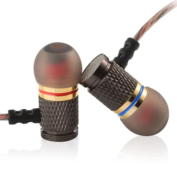KZ EDR1 Placat cu Aur de Locuințe Casti cu Microfon de 3,5 mm HiFi În Ureche Monitor Bass Stereo Căști setul cu cască Căști