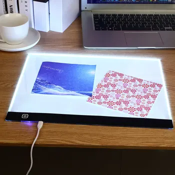 LED A3 A4 A5 USB Digital Comprimat Arta Portabilă Tabletă Grafică Desen Scris Bord Ultra-thin Contur Bord, Caseta de Lumina Copia Pad