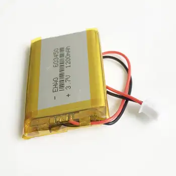 Lot 10 buc 603450 3.7 V 1200mAh baterie Litiu Polimer LiPo Baterie Reîncărcabilă cu JST 2,5 mm conector Pentru GPS DVD PAD mobil E-carti