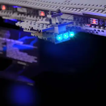 Lumina LED-uri Kit pentru 10221 pentru Războaie Super Star Destroyer Model de Constructii Blocuri de Jucărie (Doar LED-uri de Lumină și Cutie de Baterie Inclus)