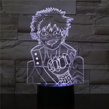 Lămpi de masă Eroul Meu mediul Academic Bakugou Katsuki Naruto Acțiune Figura Jucarii Copii 3D LED Lumini de Noapte Anime Creativ de Iluminare Colorate