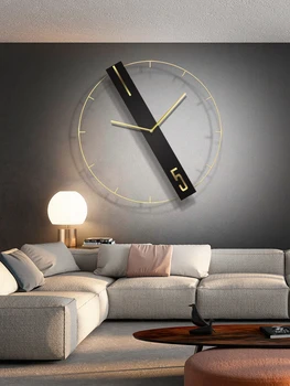 Mare Lux Ceas de Perete Creative Tăcut Foaie de Metal Ceasuri de Perete de Artă Living Modern Duvar Saatleri Decor Acasă AC50ZB