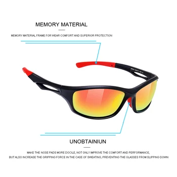 MERRYS DESIGN Bărbați Polarizat în aer liber ochelari de Soare Sport de sex Masculin Ochelari de protecție Ochelari Pentru Pescuit de Conducere UV400 Protecție S9024