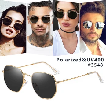 Moda Poligon ochelari de Soare Polarizat Bărbați Vintage Clasic de Brand Design Hexagonal Ochelari de Soare Femei Oglindă lentes de sol hombre
