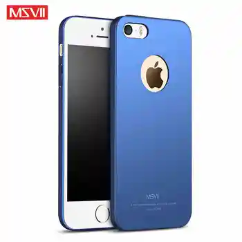 MSVII Cazuri Pentru iPhone 5S Caz Acoperire Deget Inelul de Lux Piele Coque Pentru iPhone SE Caz de Metal Suport Auto Capac Pentru iPhone5 Cazuri