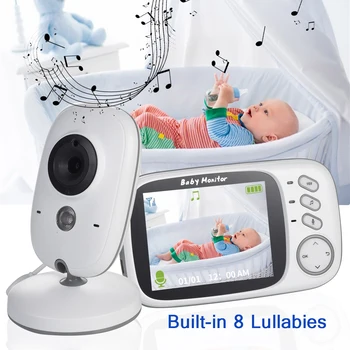 Nava Din Europa Video Baby Monitor VB603 Wireless Cu 3.2 Inch LCD 2 Way Audio Vorbim de Viziune de Noapte Camera de Securitate de baby-sitter