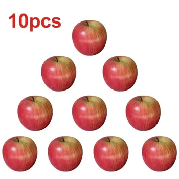 Noi 10BUC Artificiale Mere Fructe de Plastic deschis / roșu Apple Decor de Nunta Magazin Afișa Fals Fructe de Predare elemente de Recuzită FruitsL