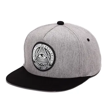 Noi 2019 Moda Rotund Eticheta Triunghi Ochiul Illuminati Snapback Pălării Femei Reglabil Șapcă De Baseball Pentru Bărbați Snapbacks Hip Hop Pălărie
