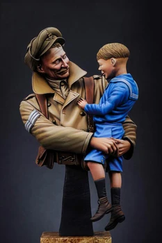 Noi Neasamblate 1/ 10 voi Fi Acasă SunThe Royalwarwickshire Regimentul bust Figura Rășină Kit DIY Jucării Nevopsite kituri