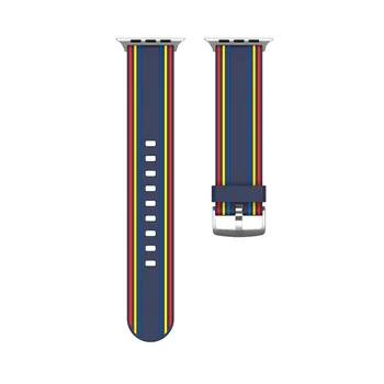 Noi Watchbands pentru Apple Watch SE 6 Benzi de 40mm 44mm Plastic Piele Camuflaj Creatie Linie Curea pentru iwatch 5/4/3/2 38mm 42mm