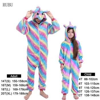 Nou Animal Unicorn Pijamale Adulti Iarna Sleepwear Kigurumi Panda unicornio Pijamale Femei Onesie Anime Costume Salopeta