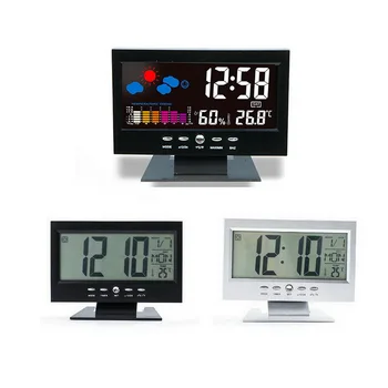 Noul LED Digital Ceas cu Alarmă Snooze Calendar Termometru Vreme Display Color