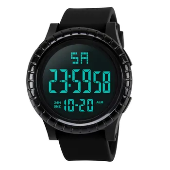 Nouă bărbați de Lux Ceasuri de Moda Impermeabil Bărbați Băiat LCD Cronometru Digital Data de Cauciuc Sport Încheietura Ceas Masculino Reloje