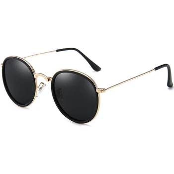 Nouă Rundă Polarizat ochelari de Soare UV400 Nuante Bărbați Femei Brand de Moda de Design de Ochelari de Soare Retro Ochelari de Oculos De Sol