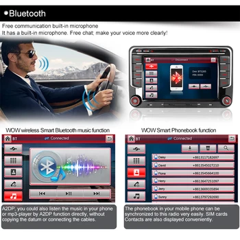O-Sigur Multimedia Auto 2 Din 7 Inch Auto Radio, DVD VMCD de Navigare GPS DAB+ BT Pentru VW Volkswagen Golf 5, Polo, Passat B6 Seat Skoda
