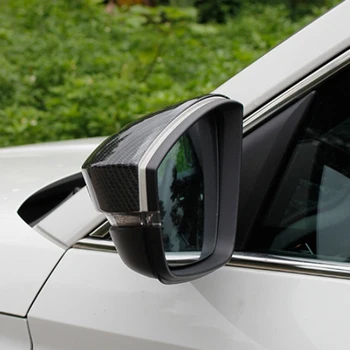 Oglinda auto Acoperi Ornamente Anti-Zero Accesorii de Interior din Fibra de Carbon pentru Skoda Kodiaq 2017-2019