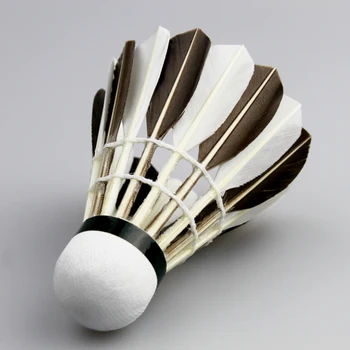 Original KUNLI MINI ciocolata Clasa B pene de gâscă badminton fluturașul alb / negru din pene de gâscă shuttlecock transport gratuit