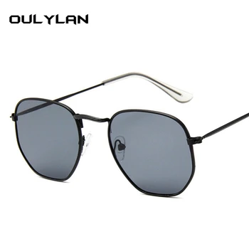 Oulylan Clasic ochelari de Soare Barbati Femei Metal Ochelari de Design de Brand Ochelari de Soare Nuante Retro Doamnelor Oglindă ochelari de soare UV400