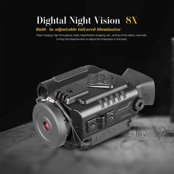 P4 0118 Digital Night Vision Sport, Camere video de Acțiune 5X Zoom Mini Dimensiune NV Camere cu Infraroșu Monocular pentru Vânzări