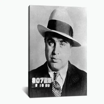 Panza Pictura de Perete de Arta Al Capone Mugshot Postere si Printuri Poze de Perete pentru Camera de zi de Decorare Decor Acasă