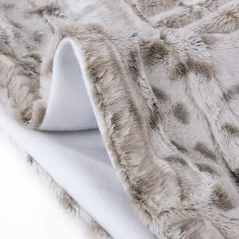 Patura Pufoasa Leopard De Imprimare Dublu Capac Pătură Pe Pat De Dormit Pătura Home Textile Din Microfibra Lână Groasă Pătură De Canapea