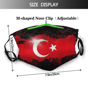 Pavilion turcia Non unica folosinta Imprimate cu Gura Masca de Fata Vânt Rece Dovada cu Filtre de Protecție de Iarnă Capacul Închis pentru Adulți