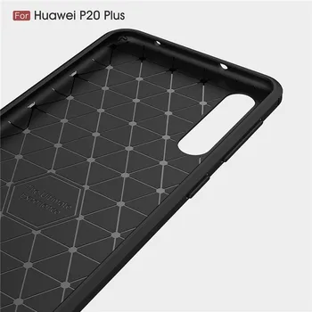 Pentru Cazul Huawei P20 Pro Capac rezistent la Șocuri TPU Periat Înapoi Caz Pentru Huawei P20 Plus de Caz Pentru Huawei P20 Pro Coajă de Telefon Funda
